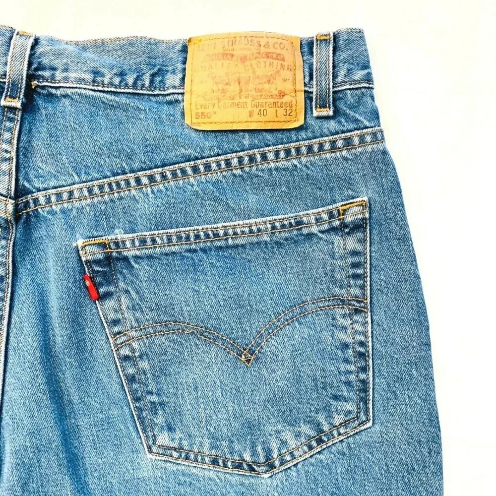 Vtg Levis 550 Tapered Relaxed Fit High Waist Jeans‎